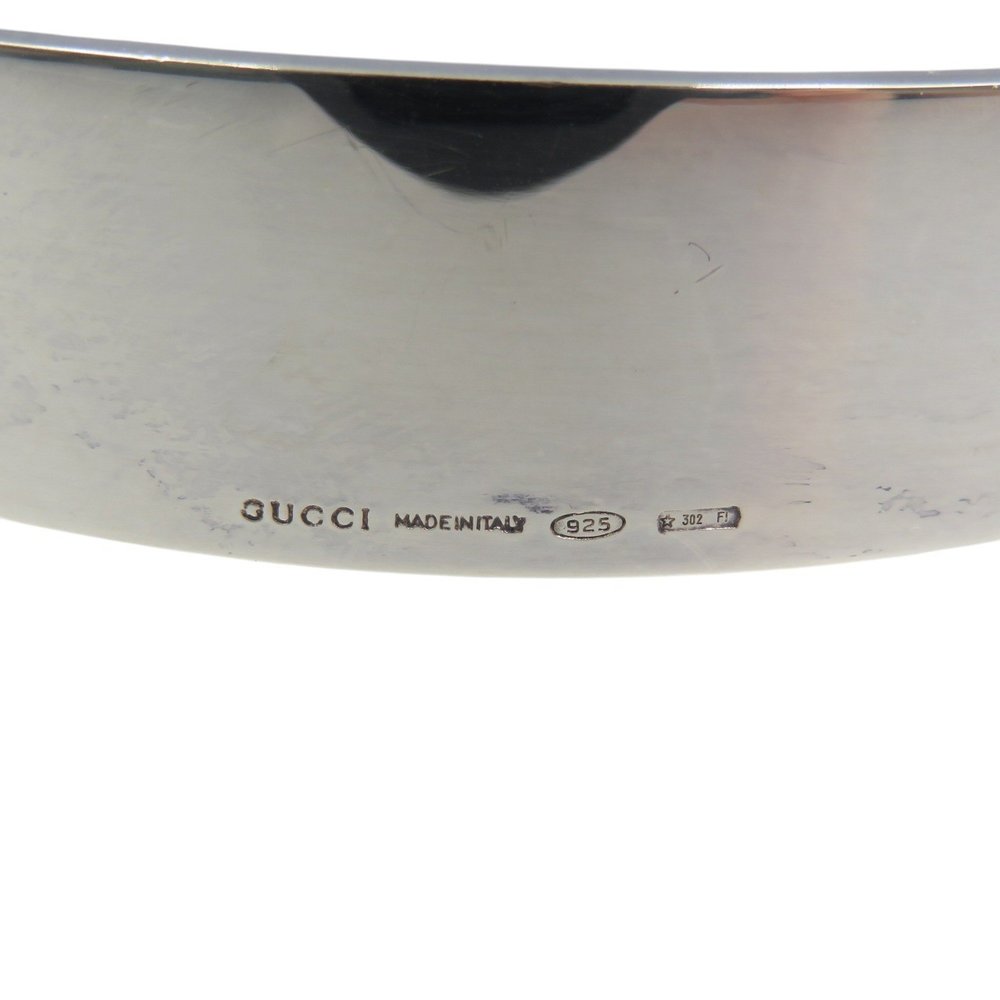 Like new Gucci G Cutout Sterling Silver Bangle 0976GUCCI - Picture 5 of 5